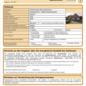 Wohn-Geschäftshaus für zwei große Familien mit Gewerbefläche & Ausbaupotenzial  26835 Neukamperfehn – Samtgemeinde Hesel, Landkreis Leer, Niedersachsen